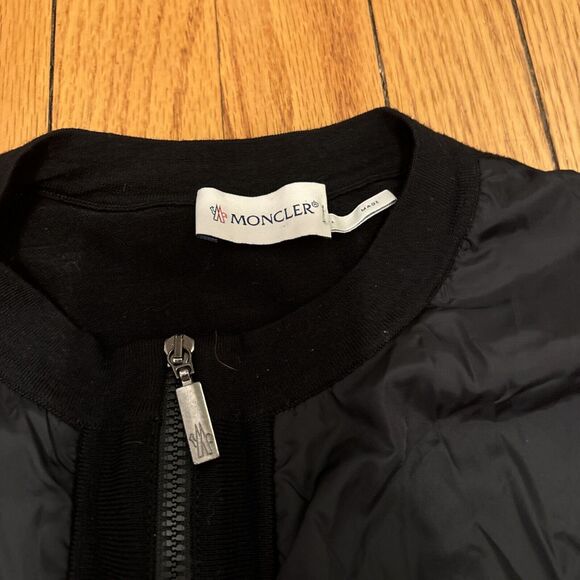 Moncler Coreana Tricot Maglia Alla Cardigan Black Womens Size M - Picture 3 of 7